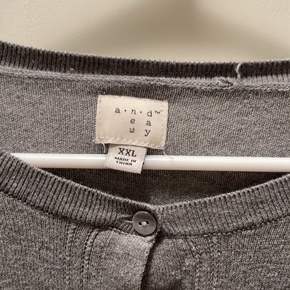 NWOT A New Day grey women’s cardigan size XXL - Picture 4 of 8